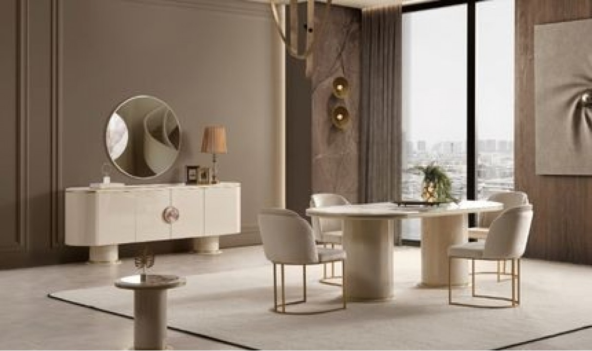 CARTIER YEMEK ODASI TAKIMI KREM