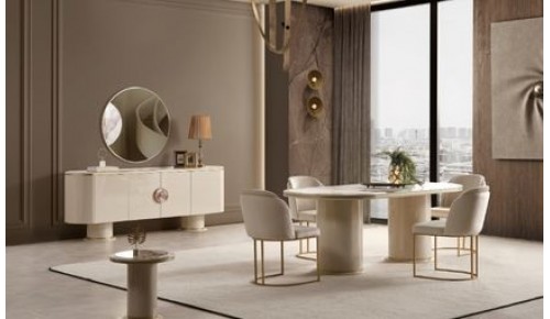 CARTIER YEMEK ODASI TAKIMI KREM