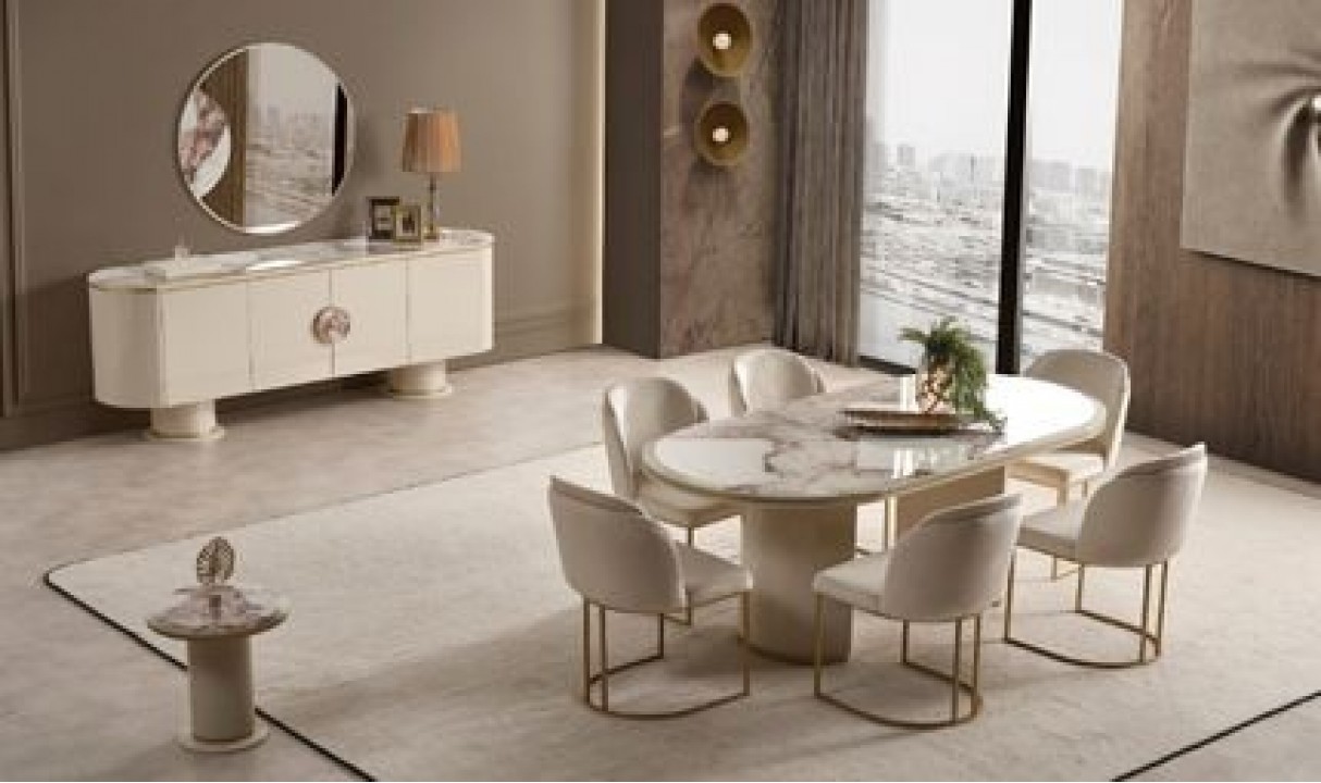 CARTIER YEMEK ODASI TAKIMI KREM