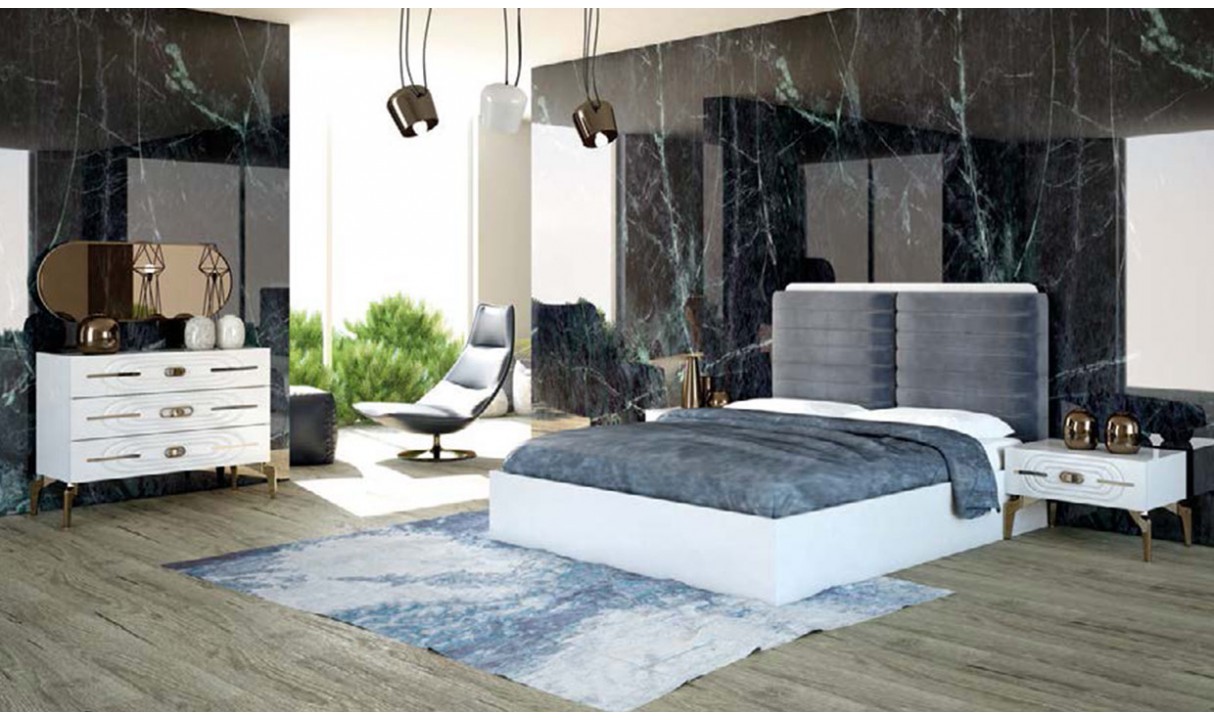 İnci Beyaz Yatak Odası Takımı